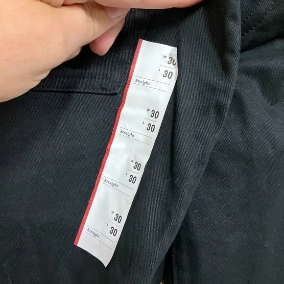 NWT Goodfellow & Co Men's Black Fly Button & Zipper Straight Fit 5-Pocket Pants - Picture 8 of 16